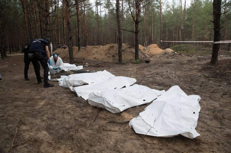 El nombre de esto: Rusia: Zelensky mostró imágenes espeluznantes de Izyum, donde ya se han encontrado más de 400 cuerpos
