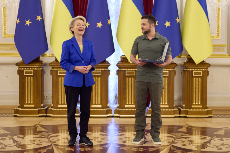 Zelensky y Ursula von der Leyen se reunieron en Kyiv: primeros detalles y video