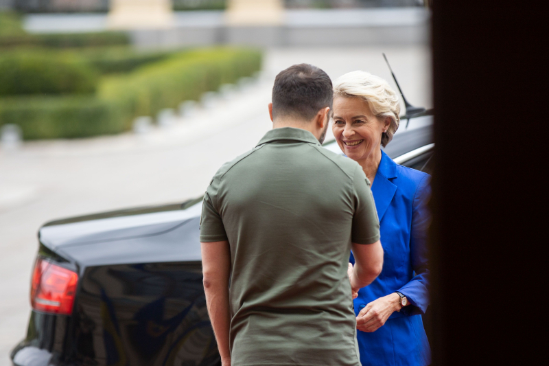 Zelensky y Ursula von der Leyen se reunieron en Kyiv: primeros detalles y video