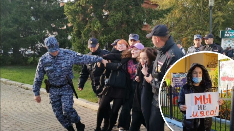 "No somos carne": fuerzas de seguridad capturaron a más de 700 personas en manifestaciones contra la movilización en Rusia