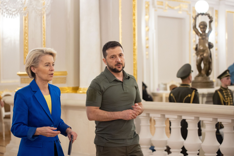 Zelensky y Ursula von der Leyen se reunieron en Kyiv: primeros detalles y video