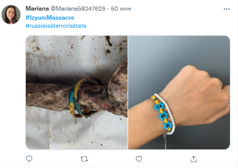 Podría ser cualquiera de nosotros: las manos de los ucranianos con un brazalete de pasas azul y amarillo se están difundiendo en línea