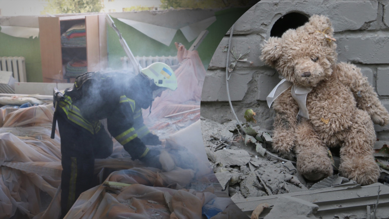 El Segundo Ejército está en guerra con los niños: fotos espeluznantes del jardín de infantes bombardeado en Kharkov