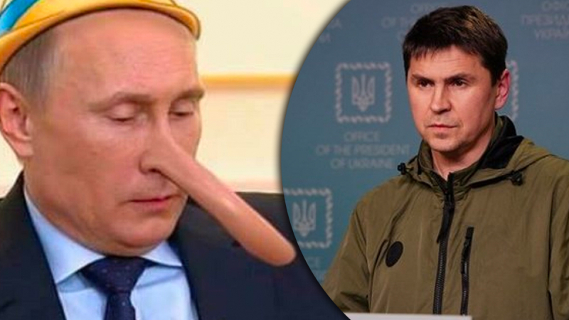 Podolyak mostró cortar las mentiras de Putin sobre Ucrania