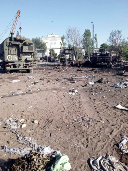 Bavovnyatko visitó Nueva Kakhovka nuevamente: resultado: base rusa destruida