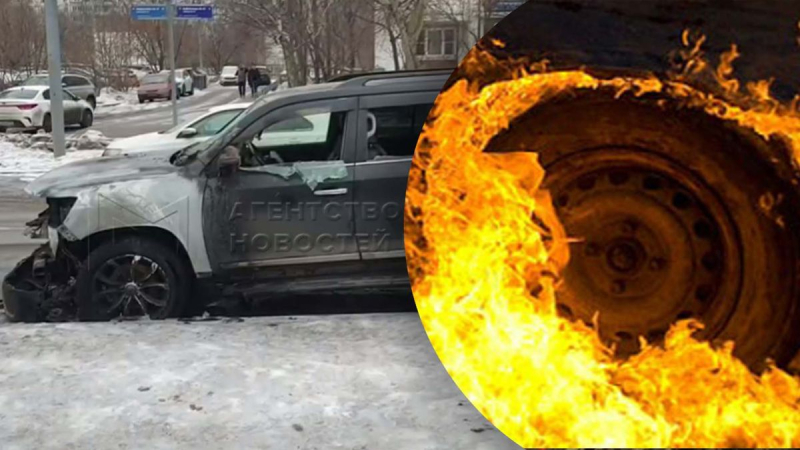 Quemado por "patriotismo": un auto con la letra "Z" fue incendiado incendio en Moscú