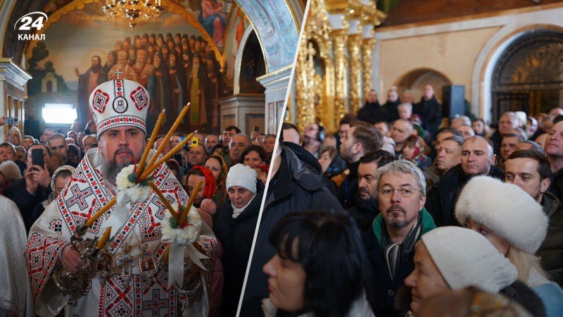 Mucha gente lloró, - Tkachenko sobre el servicio de Navidad en Kiev-Pechersk Lavra