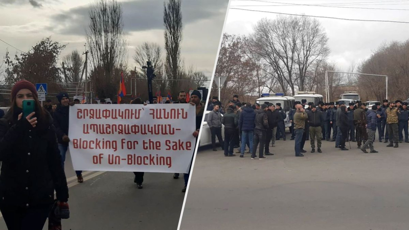 Activistas llegaron a piquetear la base rusa en Armenia: varias decenas de personas fueron detenidas