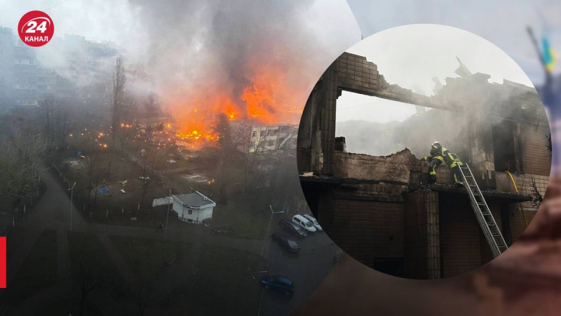 Fuego y explosiones en dos lugares al mismo tiempo – testigos del desastre en Brovary 