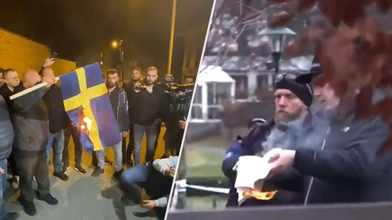 El Corán fue quemado en la protesta en Estocolmo, la bandera sueca fue 'respondida' en Turquía 