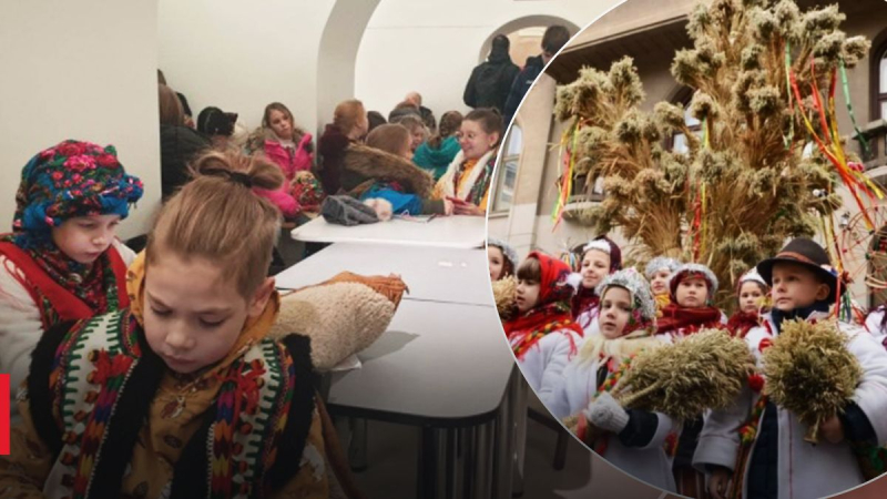 En Lviv, los niños cantaban villancicos en un refugio durante un ataque aéreo