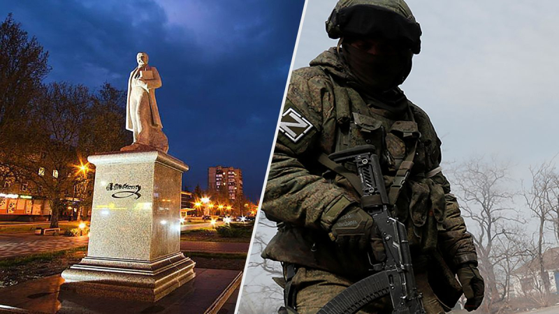 Temen resistencia popular durante el día: los invasores de Melitopol desmantelaron el monumento a Shevchenko de noche