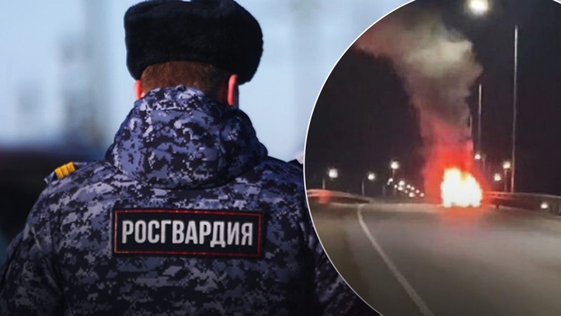 No llegamos a Simferopol: los partisanos en Crimea volaron un auto del Nacional Guardia, mató a dos oficiales