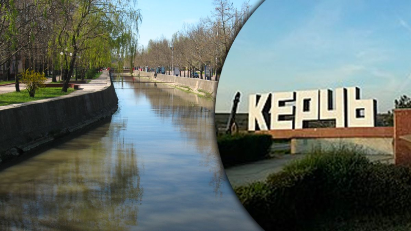 Cerca de Kerch en Crimea, el río estaba cubierto de manchas de colores: cuál podría ser la razón