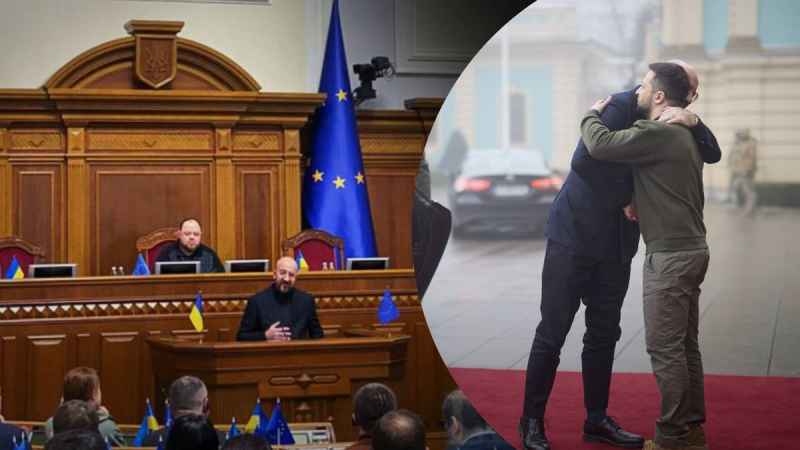 Charles Michel llegó a Kyiv: habló en la Rada y se reunió con Zelensky