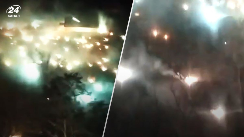 En la noche de Navidad, el enemigo cubrió a Kherson con municiones incendiarias: un video terrible