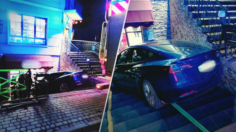 Estacionamiento cerca de una tienda: conductor de Tesla atropelló a peatones en Kolomyia, una mujer murió