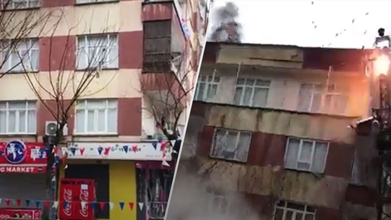 Casas en Turquía se están derrumbando después del terremoto: video espeluznante