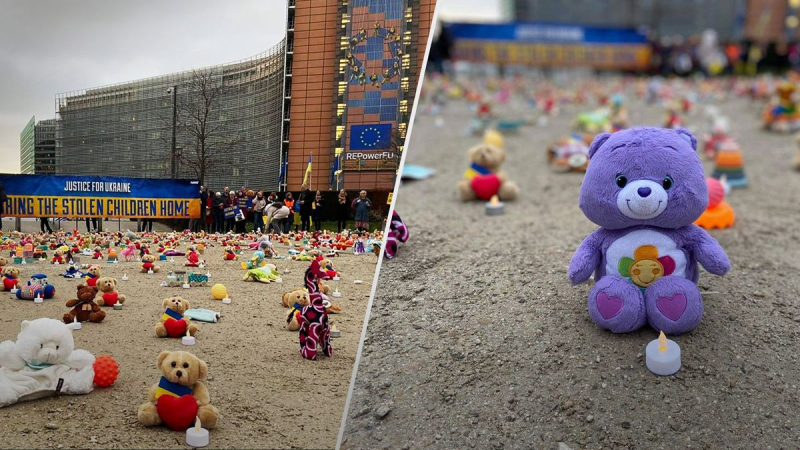 Robaron el derecho a la vida: se honró la memoria de los niños muertos y torturados de Ucrania en Bruselas