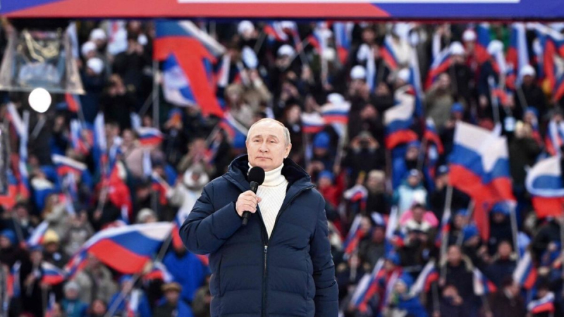 El sábado de Putin en el estadio Luzhniki: lo que dijo el dictador a los rusos antes del aniversario de la invasión de Ucrania