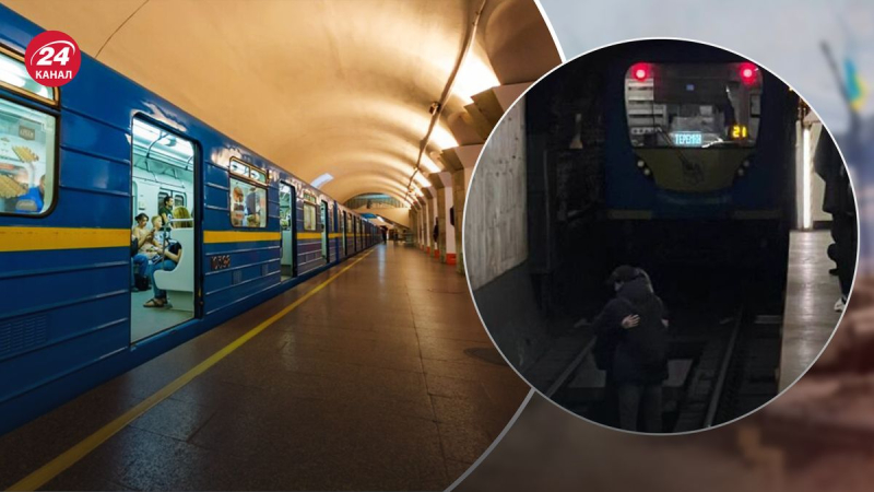 En Kiev, una niña saltó sobre los rieles del metro y se movió hacia el tren