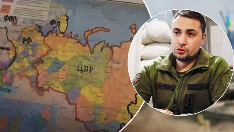 Ahora lo cortamos, Budanov sobre el mapa con Rusia dividida en su oficina
