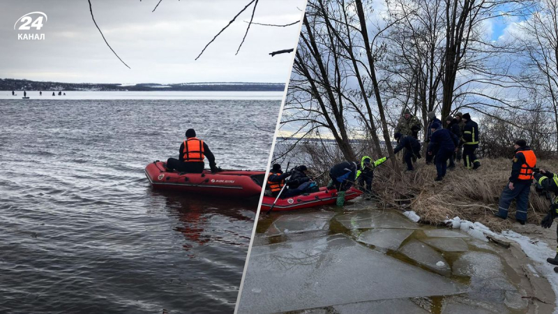 Decenas de pescadores a la deriva en el hielo en la región de Dnepropetrovsk: video de la operación de rescate