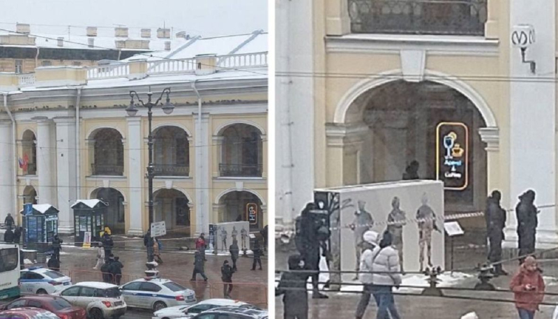En el centro de San Petersburgo, un hombre disparó a un policía antidisturbios: apareció un video en la red