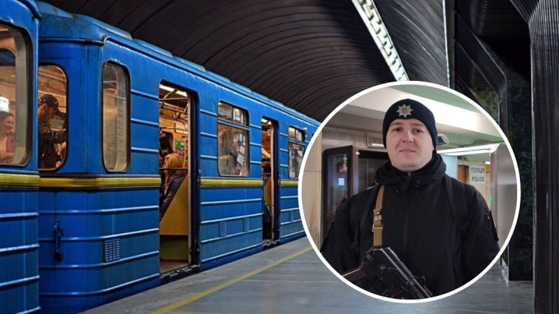 Se me paró el corazón: un policía salvó a un hombre cerca del metro de Kiev