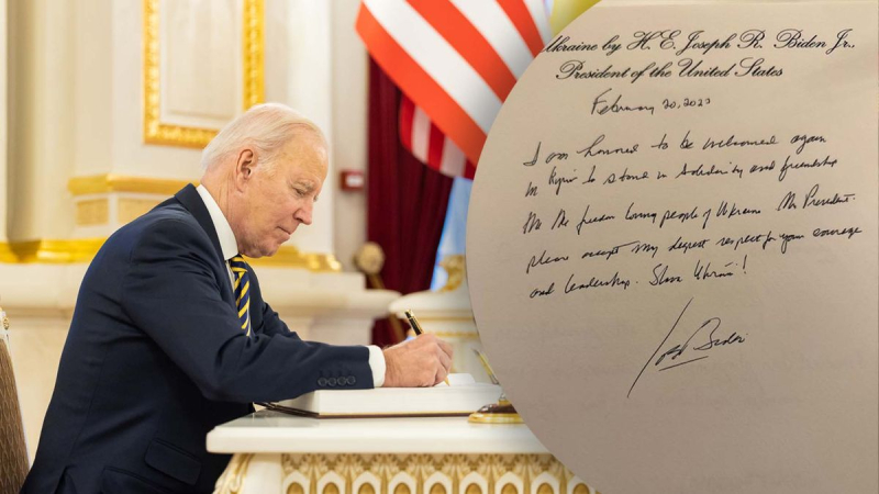 "Tengo el honor": qué feedback dejó Biden en el Palacio Mariinsky