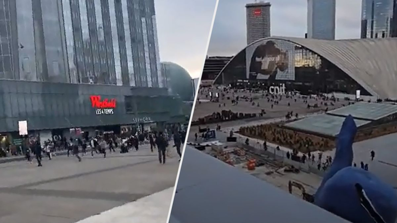 Se escuchó un sonido extraño en el centro comercial de París: esto provocó el pánico masivo de la gente , la policía está trabajando