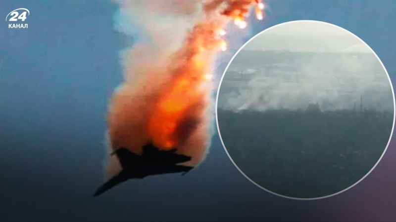 Guardias fronterizos derribaron un avión de ataque ruso sobre Bakhmut: video impresionante