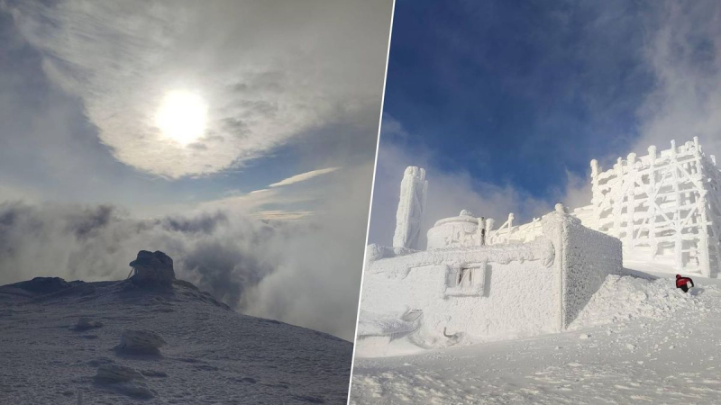 Las tierras altas de los Cárpatos atacan después de una tormenta de hielo de 5 días: fotos increíbles