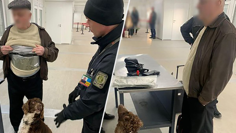 Un perro escuchó marihuana debajo de un suéter: un jubilado con "equipaje" fue detenido en Krakovets 