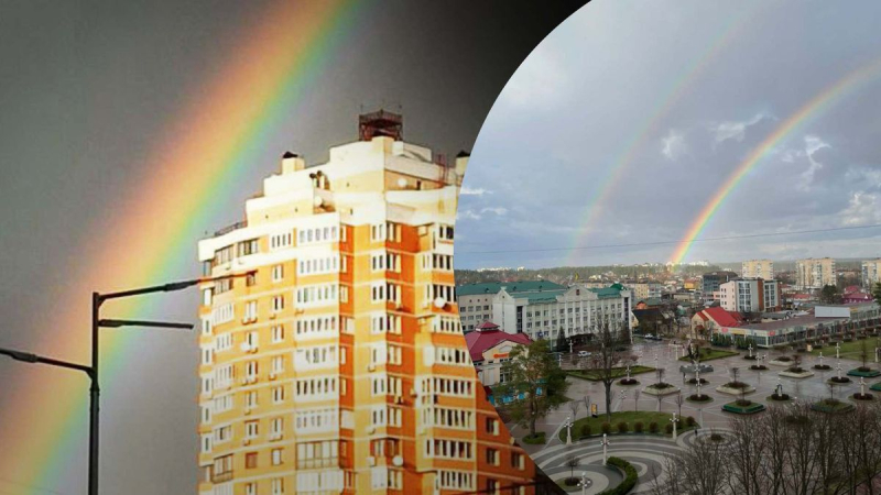 Un arco iris doble brilló sobre Kiev, Lvov y Odessa: la foto te deja sin aliento