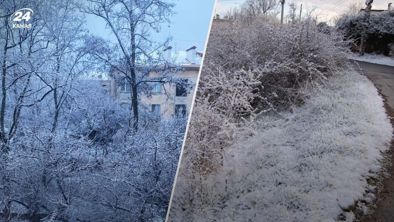 Nevó en Crimea: disparos mágicos