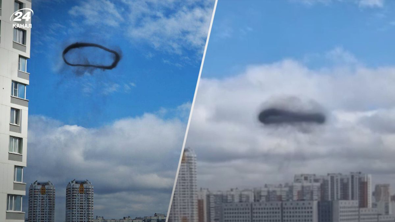 "Algodón" y un anillo de humo negro: un extraño fenómeno sobre Moscú