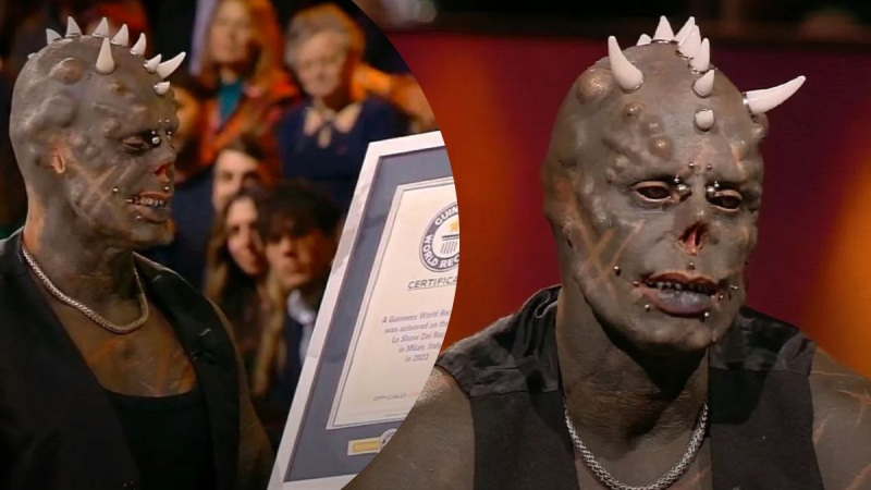 "Satan Man" rompió el récord Guinness: 33 cuernos adornan su cabeza a la vez – impresionante foto