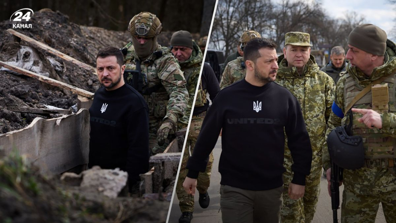 Zelensky visitó la frontera de Ucrania con Rusia