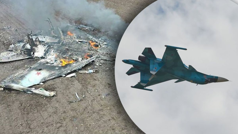 Imágenes del accidente del Su-34 ruso en Yenakiyevo captadas en video