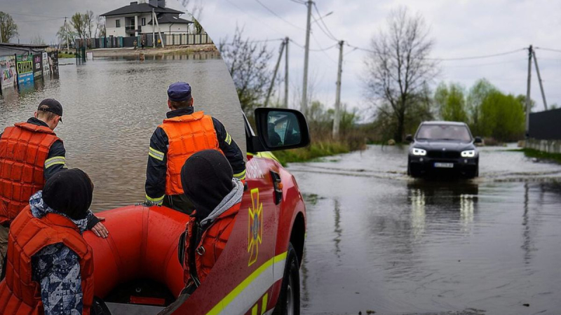 Inundaciones a gran escala en tres regiones de Ucrania: carreteras inundadas, los pantanos ya funcionan