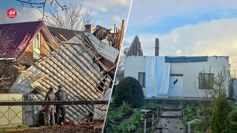 "No hay techo en dos segundos": un huracán causó problemas en Bucovina - video 