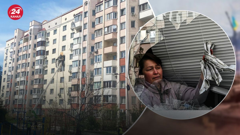 Ataque nocturno en la región de Kiev: aparecieron fotos de una mujer en una ventana con restos de cohetes en la net