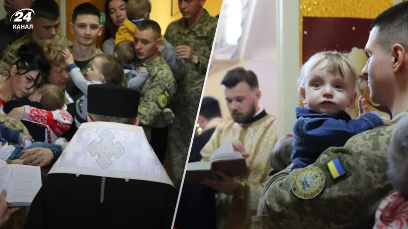 En Lviv, los militares se convirtieron en padrinos de 16 huérfanos de la región de Lugansk