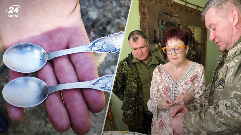 Los soldados de las AFU devolvieron a los niños las cucharas de nombre que les robaron los invasores: una historia conmovedora