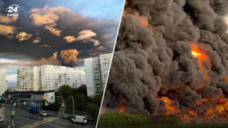 Incendio a gran escala en Sebastopol tras el 
