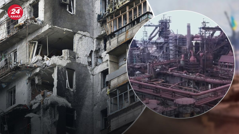 Edificios quemados y destruidos: los ocupantes mostraron cómo se ve Azovstal hoy