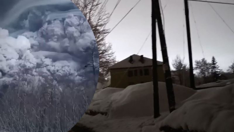 El apocalipsis ya está aquí: un volcán despertó en Kamchatka, una nube de ceniza se elevó 20 kilómetros 