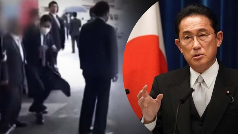 Reacción relámpago: el guardaespaldas del primer ministro japonés repele explosivos lanzados contra Kishida con un maletín