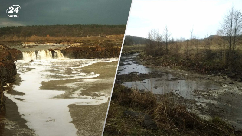 Aparecieron las cataratas del Niágara en la región de Zhytomyr: los lugareños hablan de la venganza de la naturaleza